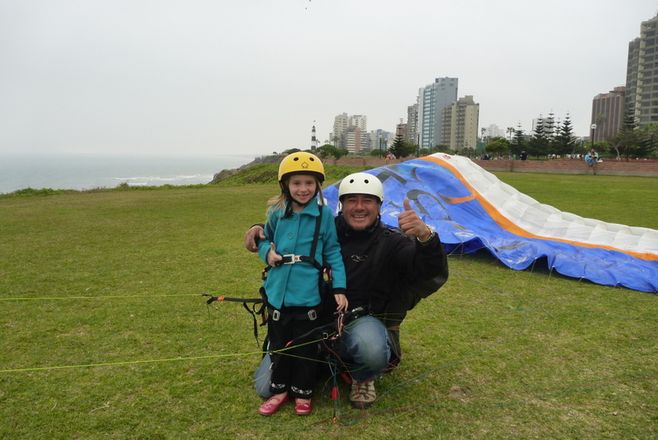 Emily after landing