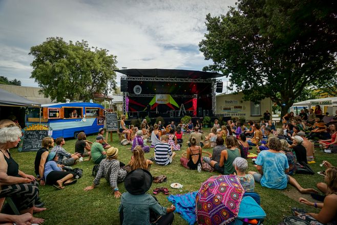 Kirtan at the festival.